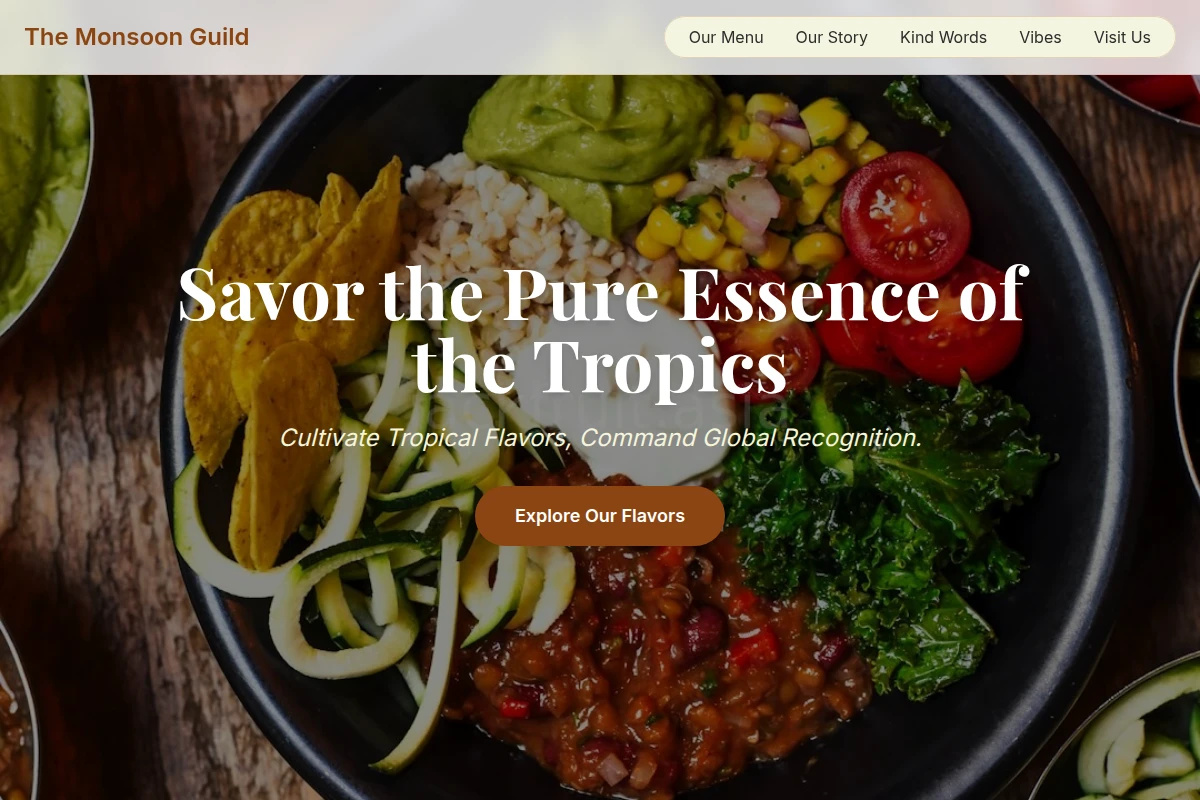 Tropics Vegan Food